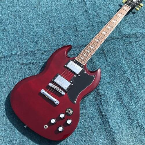 Free delivery, wine red electric guitar,rosewood fingerboard Guitar，High quality, high quality, new style