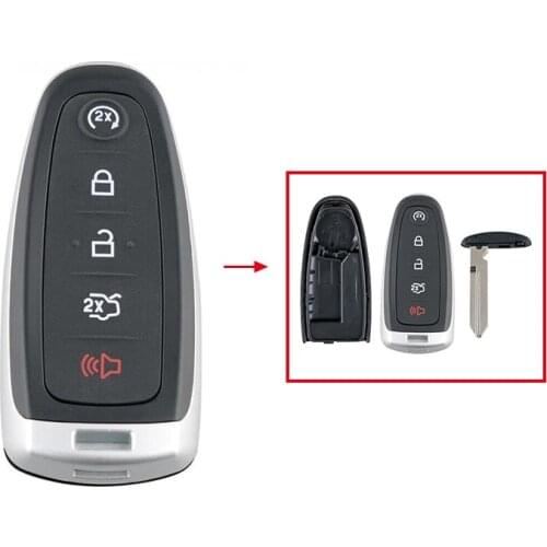5 Buttons Car Remote Key Fob Shell Case Replacement For Ford Edge Explorer 2011-2015