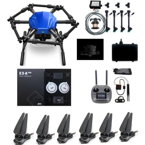 E610-S 10L six-axis agricultural spray drone frame kit JIYI K3-A professional version K ++ obstacle avoidance version SIYI VD32