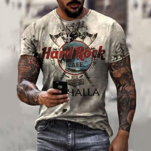 Casual Fashion Short Sleeves Summer T Shirt Men 3d Printed T-Shirts For Men Round Neck Loose Oversize Muscle Streetwear Clothing