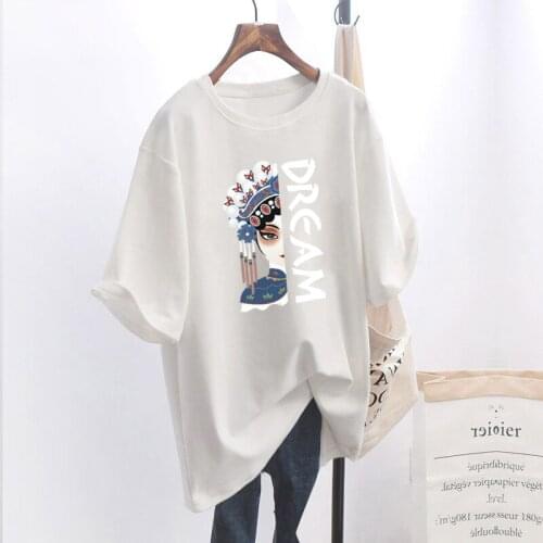 2 Pcs Beautiful Printed T Shirt Casual Women Graphic T-shirt O-neck Harajuku Tops Tee Cute Short Sleeve Tshirt Female Tshirts