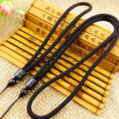 Sandalwood Inlaid Silver Wire Handle Necklace Rope High-Grade DIY Hand-Knitted High-Quality