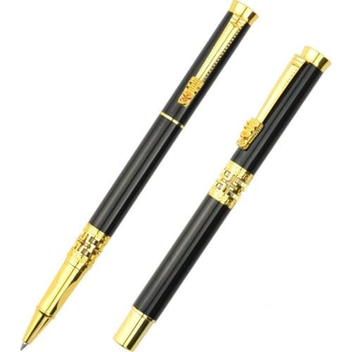 Creative hollow Metal Ballpoint Pen 0.5mm Luxury Custom Logo Advertising Ball Gift Pen for School Student Stationery Office