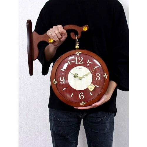 Kitchen Vintage Wall Clock Modern Design Silent Wood Wall Clocks Home Decor Living Room Kids Vintage Montre Murale Wall Watch