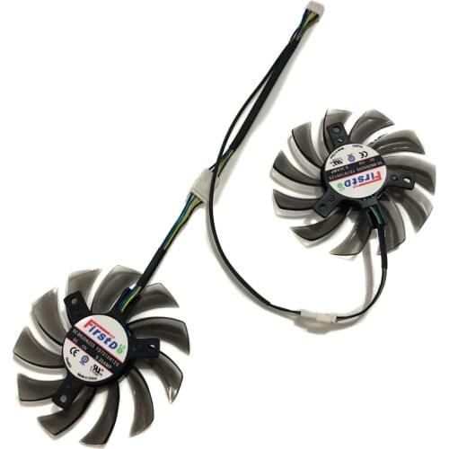 2pcs/set FD7010H12S Graphics Card Fan VGA Cards Cooler For ASUS DUAL RX460 DUAL GTX1050 gtx 1050 R7 360 Video Card Cooling
