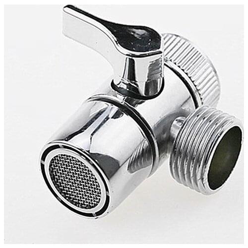 Brass 3-way Diverter Valve Faucet Connector Adapter Three Head Function Switch