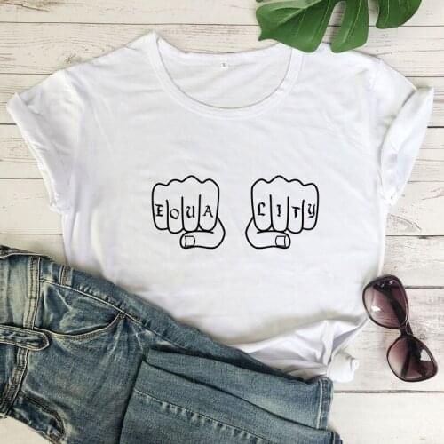 Equality Fist T-shirt Funny Unisex Social Justice Tshirt Trendy Women Graphic Black Lives Matter Top Tee Shirt Drop Shipping