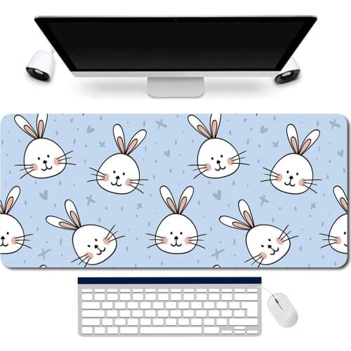 Cute cartoon Mouse Pad Desk Mat Rabbit Mouse Pad Large MousePad Gamer Big MouseMat Halloween DeskMat Mouse Pad XXL