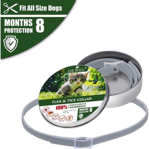 Cat Dog Collar Mosquitoes Repellent Collar Insect Control Collar for Pet Dogs Cats Flea Tick Lice Prevents