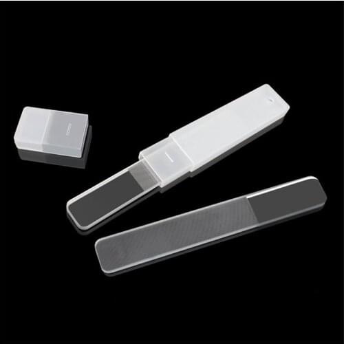 Professional Nano Glass Nail File Transparent Sanding Polishing Grinding Nail Art Manicure