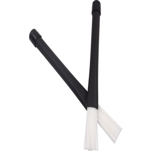 1 Pair Professional Retractable Jazz Drum Brushes Adjustable Telescopic Handle Nylon Drum Brush with Rubber Sleeves