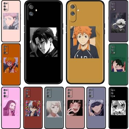 Shockproof Anime Icons For Realme 8 C21 6 7 Pro C3 XT GT 5 7i X50 C15 C11 C12 Phone Case C21Y 8Pro Soft Silicone Cover Fundas