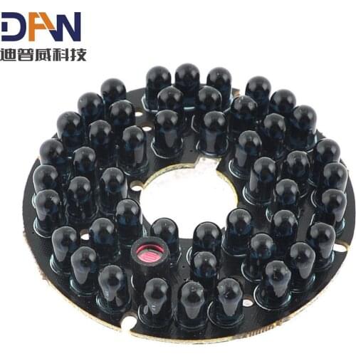 Replacement CCTV Camera 90 Degree 48 LED Black Bulb Red Infrared IR light Board
