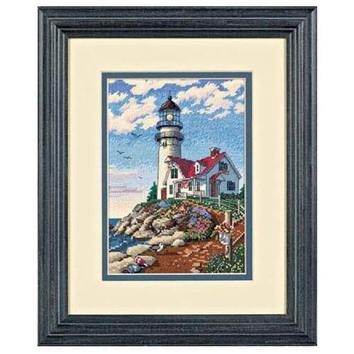 Top mm Rabbit and fox with love cross stitch kit Animal cotton thread Love lock canvas stitching embroidery DIM 06958