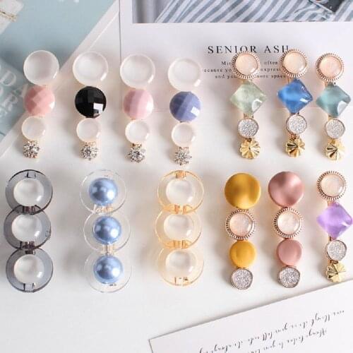 Girls Women Fashion Acetic Acid Hairpin Multicolor Geometric Hair Clip Barrette Acetate Hairband Hairpin Hair Accessories New