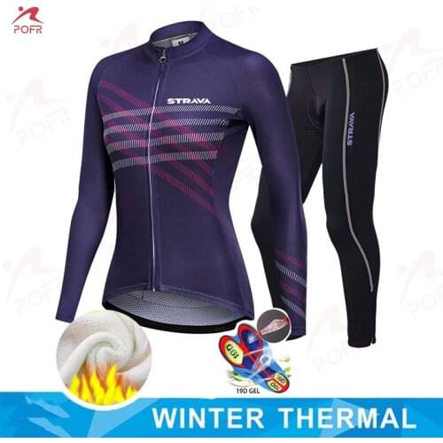 Inverno ciclista Strava warm winter womens cycling clothing, quick-drying and fitting, New Jersey mountaincycling jersey women