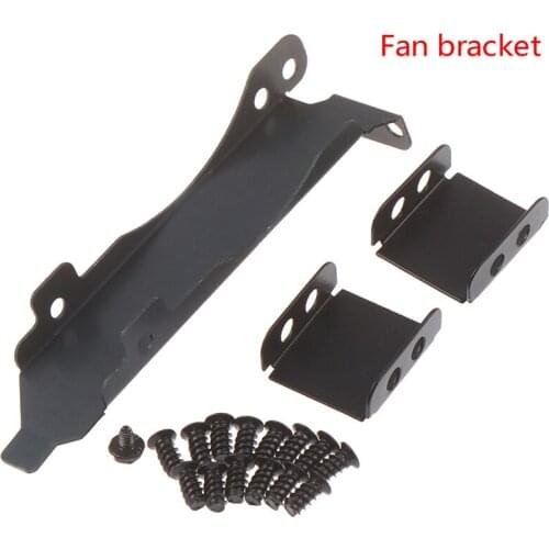 1 set Dual Fans Mount Rack Cooling Bracket Fan Bracket Fan Connectors Screws