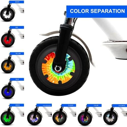 1Pair Electric Scooter Front Wheel Sticker Motor PVC Motor Protective Cover Shell Kick Accessories for Xiaomi Mijia M365 pro