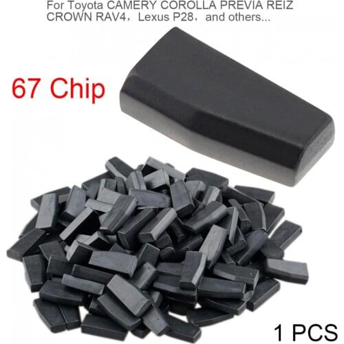 1piece Blank 4D67 ID67 Carbon Chip Car Key Transponder Chip Fit for Toyota and Fit for COROLLA PREVIA CROWN RAV4 etc
