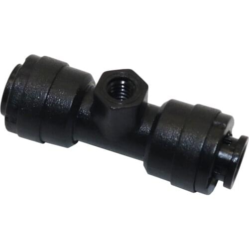 10 Pcs 1/4" Quick Plug-in Connectors 6.35mm Pipe Couplings 3/16" Thread Nozzle Site Home Improvement Plumbing Pipe Fittings