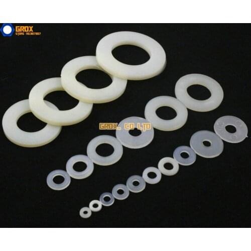 10000 Pieces M3 x 8 x 1.0mm Nylon Flat Washer Insulation Washer