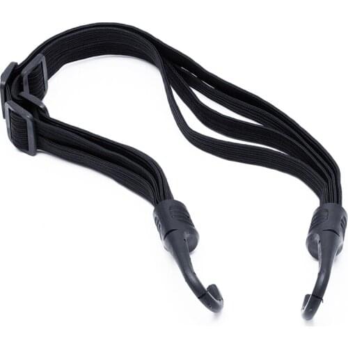 2 Hooks Motorcycles Strength Retractable Helmet Luggage Elastic Rope Strap New E7CA