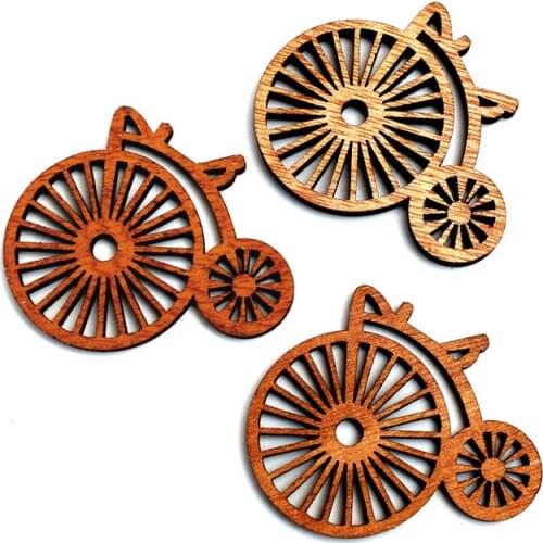 20pcs Wood Wheel Craft Embellishments MDF Wooden Cutout Flatbacks Scrapbooking For Cardmaking DIY Art Wedding Decoration