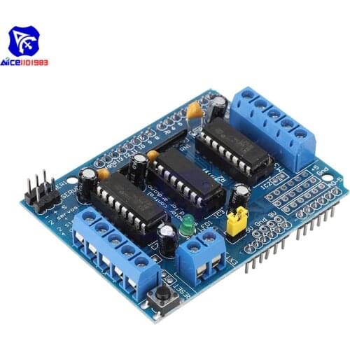 Diymore L293D 4 Channel Motor Drive Expansion Board for Arduino Duemilanove Mega R3 AVR ATMEL