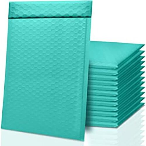 50PCS Bubble Envelope Lined Envelope Pearl Film Gift Envelope Book and Magazine Lined Envelope Self-Styl Green Mailer packaging