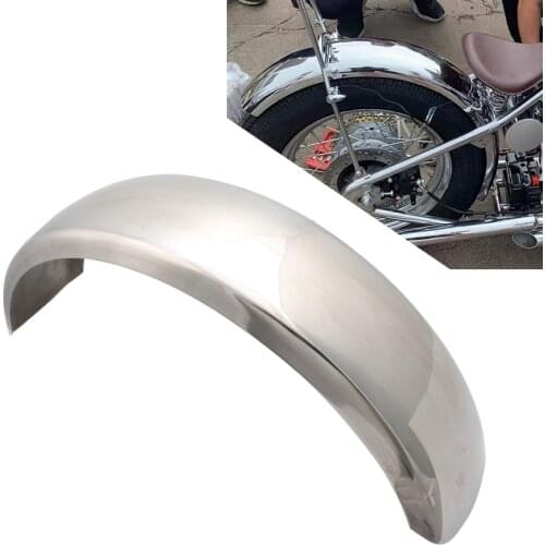 6" Motorcycle Rear Mudflaps Fender Mudguard Stainless Steel For Harley Cafe Bobber Chopper Honda Shadow VT400 Yamaha DS400 XS650