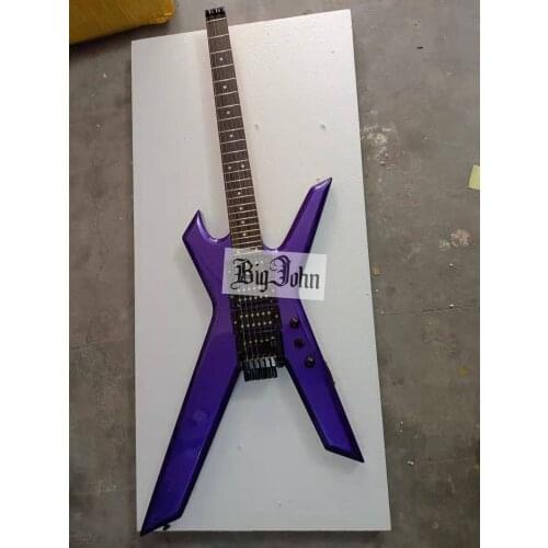 Free shipping new headless electric guitar in black made in China 1539