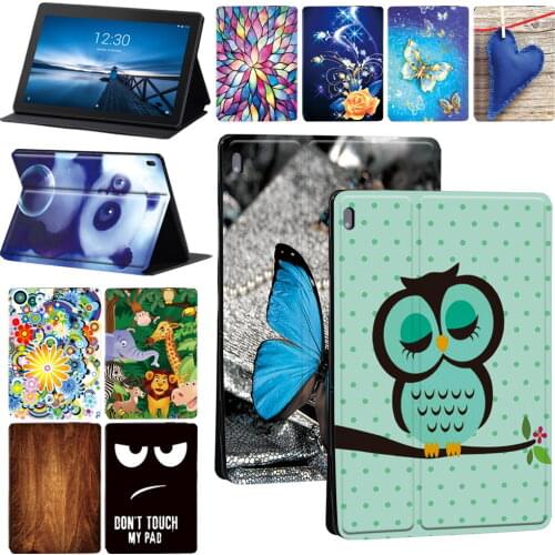 Tablet Case for Lenovo Tab M10 10.1 Inch/Tab E10 10.1 Inch Bracket Leather Shock and Drop Protection Cover + Free Stylus