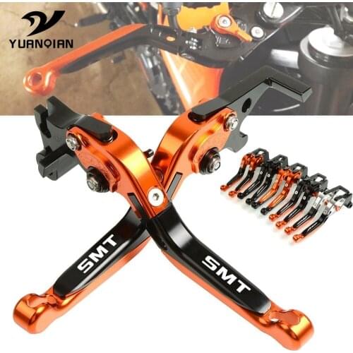 FOR 990 SMT 2009 2010-2013 motobike Adjustable Foldable Extending Brake Clutch Levers Handle Bar Motorcycle Accessories
