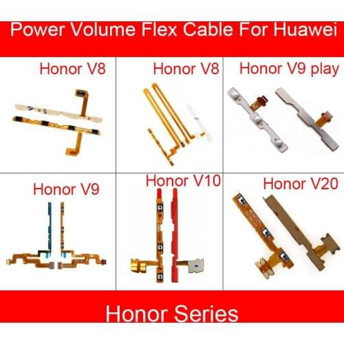 Power & Volume Flex Cable For Hauwei V8 Standard High Version V9 Play V10 V20 Power & Volume Switch Button Flex Ribbon Parts