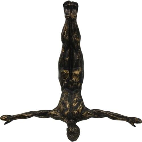 Living Room Background Creative Gift Colorful Young Boy Figurine Figure Cool Bungee Jumping Man Resin Wall Hanging Decoration