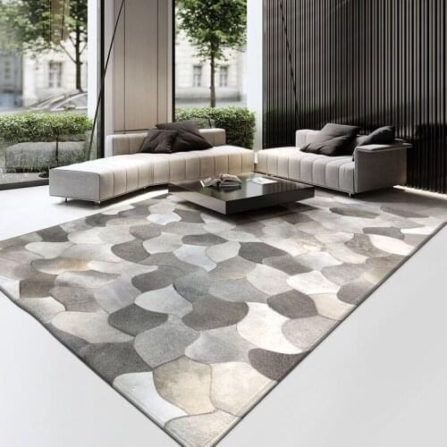 Natural Real Cow Skin Cowhide Carpet for Living Room Luxury Patchwork Seamed Fur Rug Big Size Decoration Office Carpet