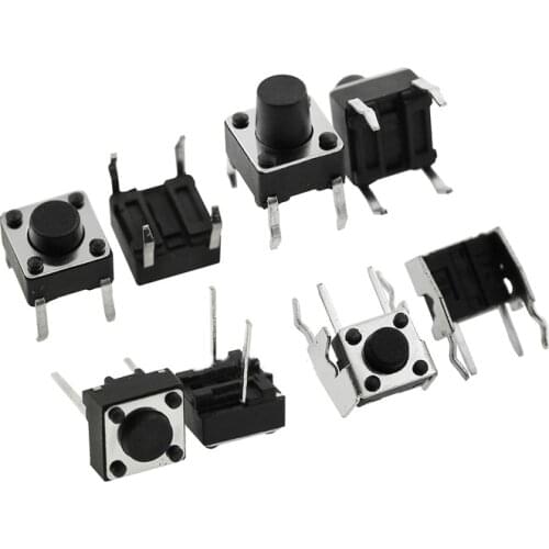 HOT NEW 6*6*5/6/7/8/9/10/12/13/4.3/15/17 switch Micro switch button switch light touch vertical 4PIN 500PCS