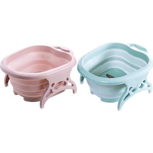 Foot Bath Massage Bucket Collapsible Foot Bath Plain Foam Massage Barrel Foot Tub Large Plus Foot Bath Barrel Decompression For