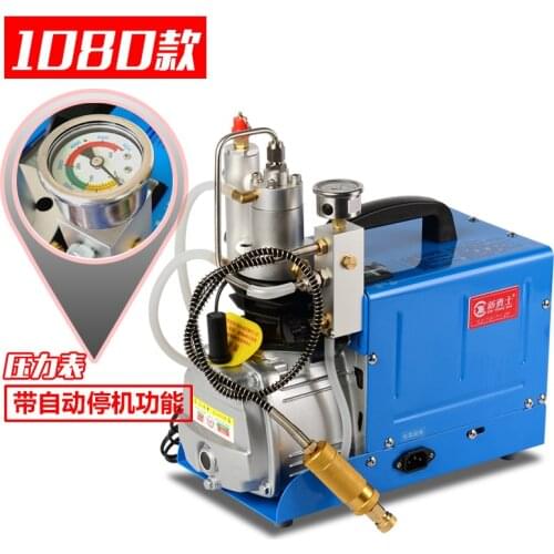 High pressure mini air compressor water oil separated air pump 30MPA air inflate machine water cooling automatic stop version