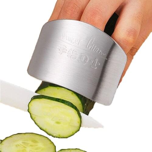 Newest Stainless Steel Finger Guard Protect Finger Hand Not To Hurt Cut Safety Guard Kitchen Cooking Tools