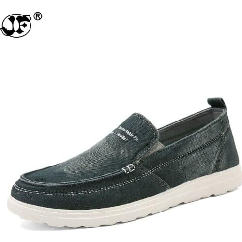 Canvas Men Shoes Loafers 2019 Fashion Brand Canvas Shoes Comfort Breathable Slip On Casual Shoes Autumn Flats Size 39-47