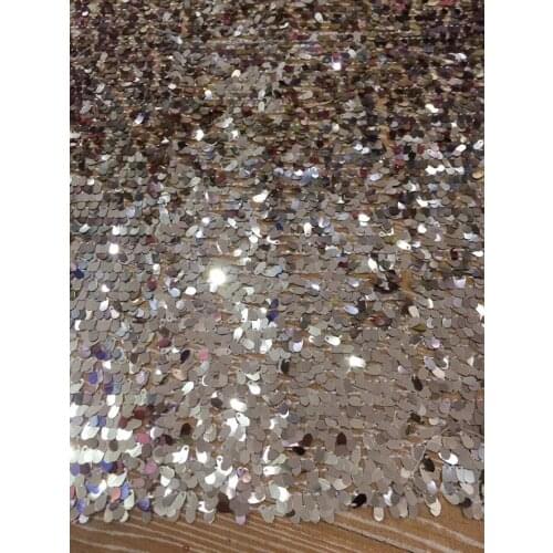 Latest sequins French net lace fabric SYJ-101610 African embroidered tulle lace fabric for party dress