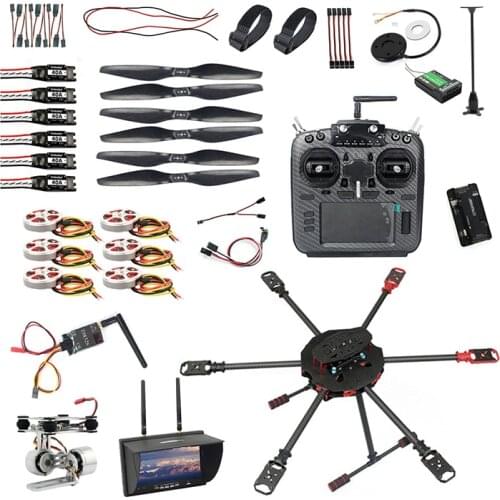 Q705 RTF Helicopter DIY Racing Drone Kit T18 PRO /AT9S/FS-i6/AT10 Remote Control APM /PIX Flight Control 40A ESC