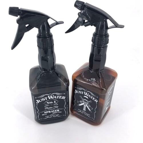 500ML/650ML Water Sprayer Retro Whiskey Oil Head Watering Can Hairdressing Spray Bottle Salon Barber Hair Tools