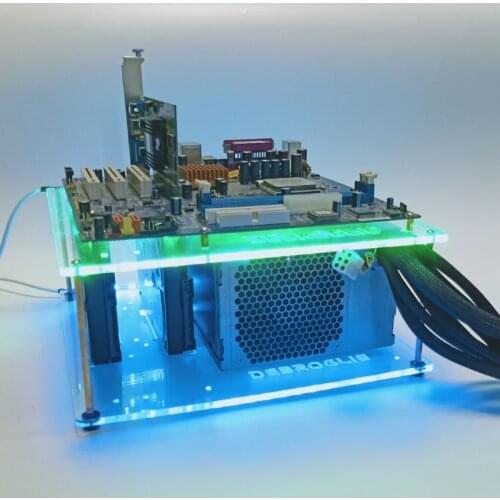 RGB open case ARGBmatx itx test platform bare chassis personality rack ATX SFX