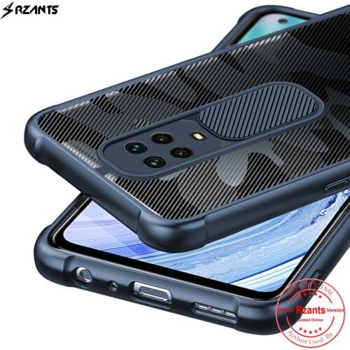 Rzants For Xiaomi Redmi Note 9S Redmi Note 9 Pro Case Soft [Camouflage Lens] Air Bag Conor Shockproof Slim Half Clear Cover