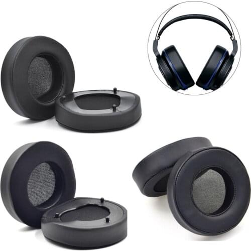 1 Pair Replacement Earpads Cushion Soft Ice Gel Leather Cover for Razer Thresher Ultimate 7.1 Headphone Ear Pads Earmuff Sleeve