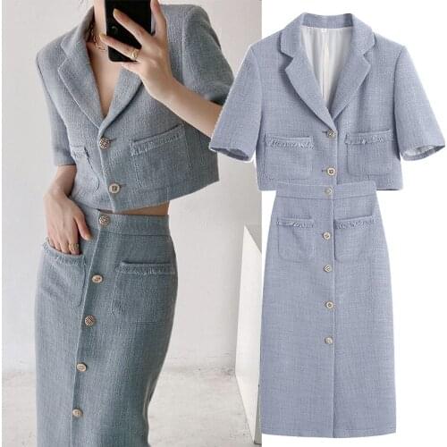 YAHONG&DO Women's Tweed Blazers