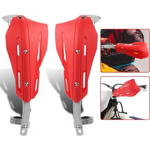 Red Motorcycle Handguard Handlebar Hand Handle Bar Guard Protector for Motorbike Dirt Pit Bike Off Road For YAMAHA for Honda