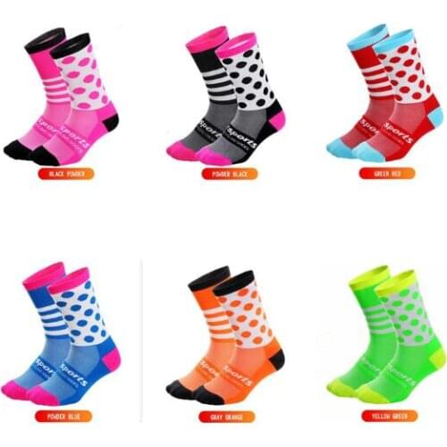DH SPORTS DH-13 Cycling Socks Comfortable Outdoor Sport Men Women Dot Socks Running Hiking Racing Road MTB Mountain Bike Socks